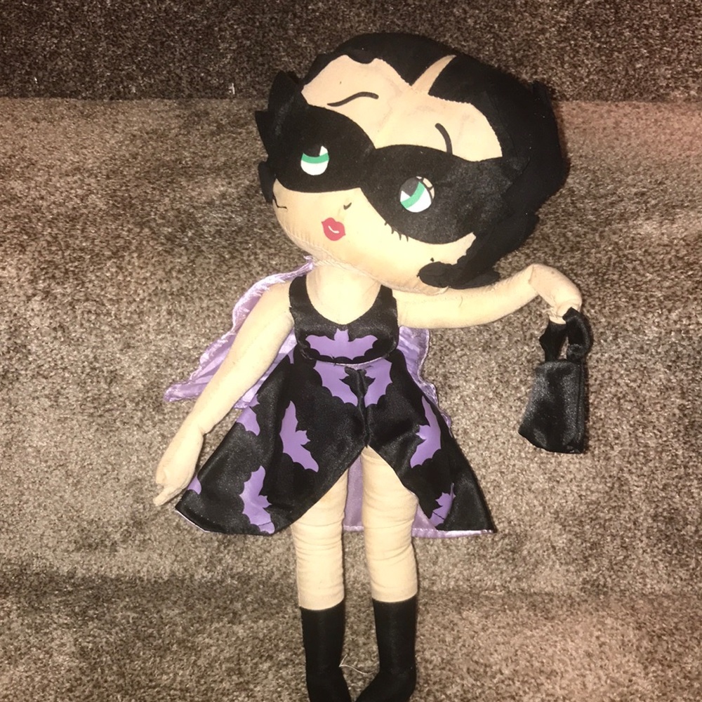 Betty Boop stuffed bat woman doll